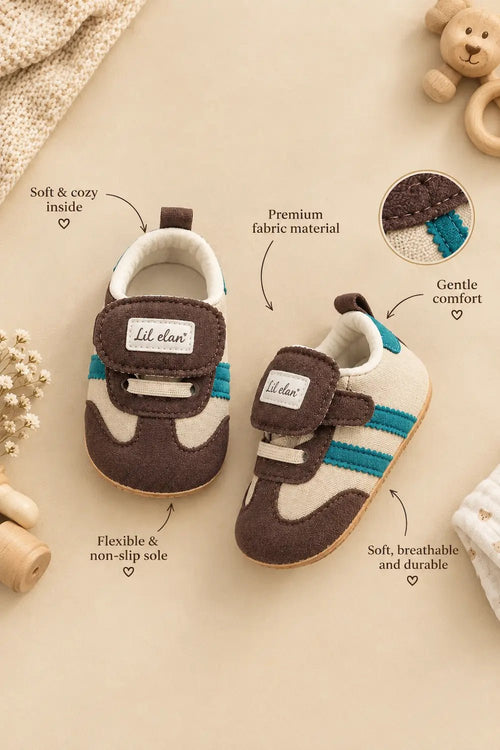 Lil Elan Premium Baby Sneakers | Soft-Sole Crisscross Design